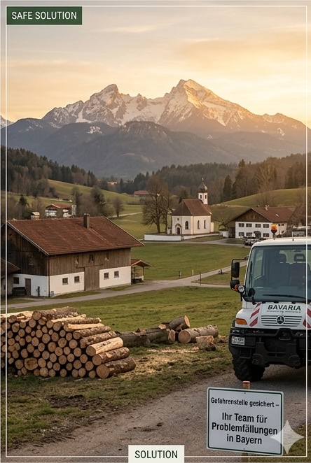 Einsatz in bayerischer Landschaft bei Viechtach